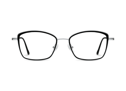 Eydology Penelope Black/Chrome Glasses 2