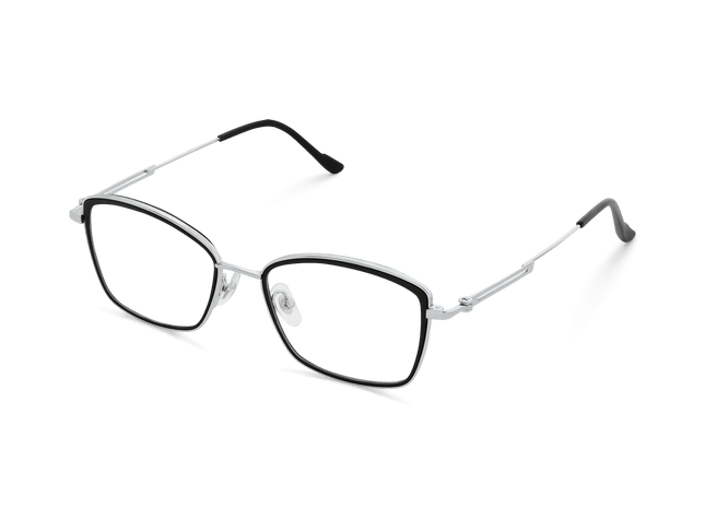 Eydology Penelope Black/Chrome Glasses 3