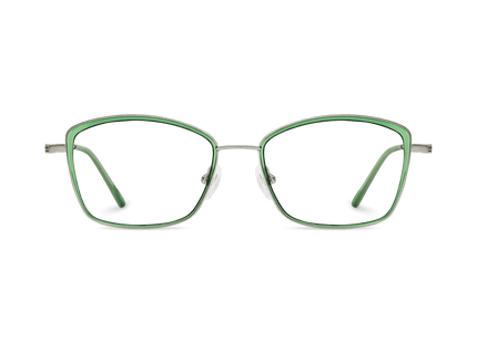 Eydology Penelope Clear Green/Light Gun Glasses 2
