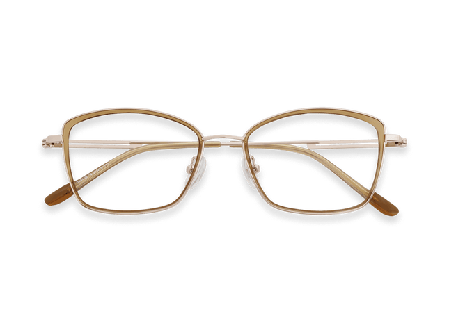 Eydology Penelope Clear Yellow/Light Gold Glasses 1