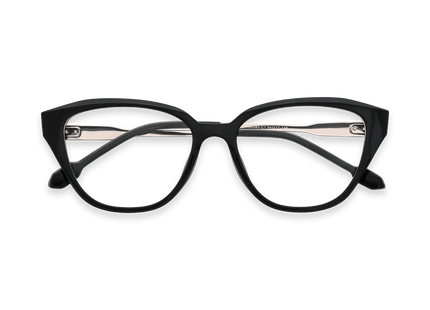 Eydology Peyton Black/Light Gold Glasses 1