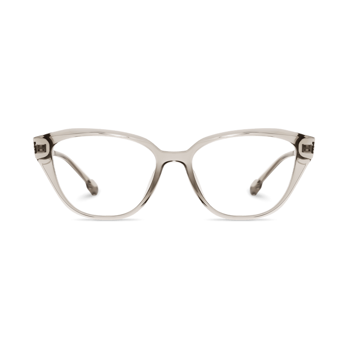 Eydology Peyton Clear Light Brown/Light Gun Glasses 12