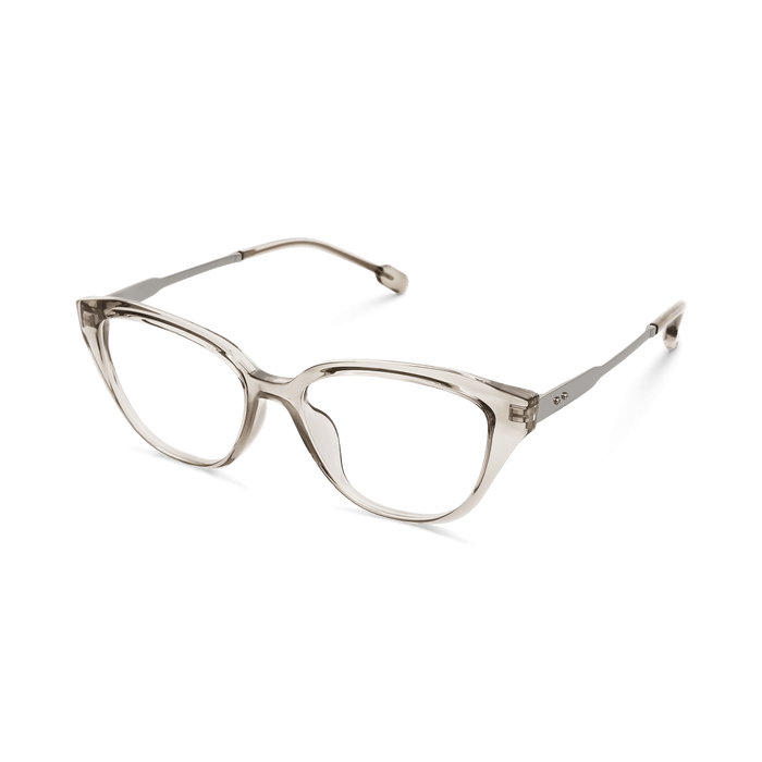 Eydology Peyton Clear Light Brown/Light Gun Glasses 3