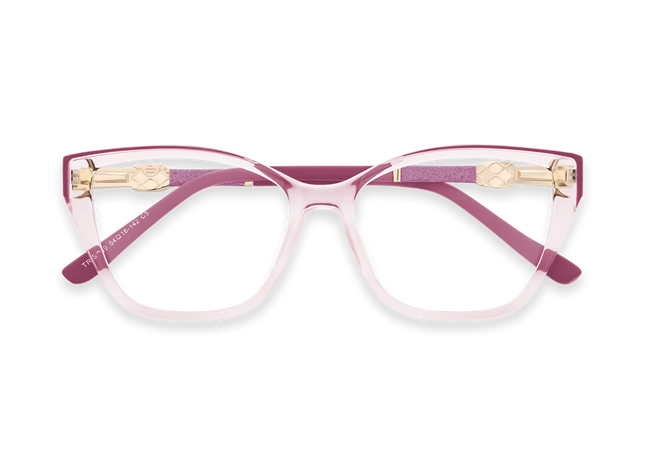 Eydology Pink Cat Eye Glasses Prescription 1