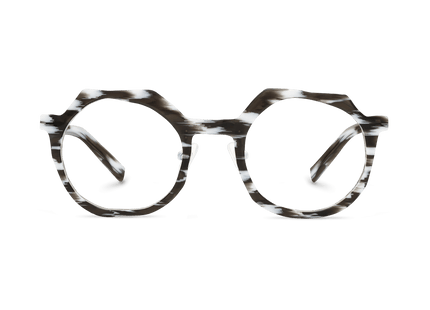 Eydology Porter White Stripes Glasses 1