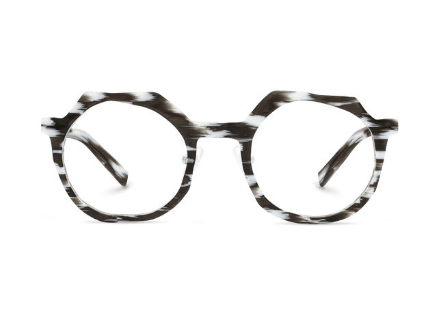 Eydology Porter White Stripes Glasses 1