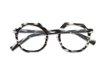 Eydology Porter White Stripes Glasses 3
