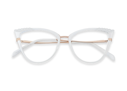 Eydology Presley Clear Cat Eye Glasses 1