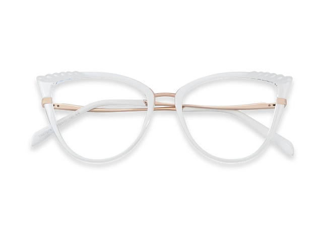 Eydology Presley Clear Cat Eye Glasses 1
