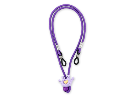 Eydology Purple tiara pattern Eyeglasses Chains 2