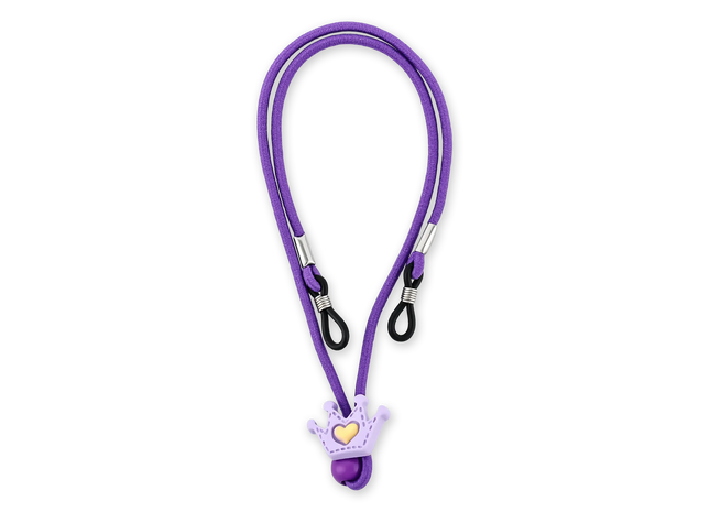 Eydology Purple tiara pattern Eyeglasses Chains 2