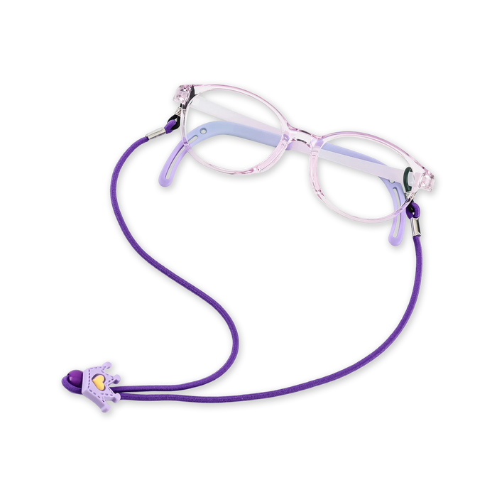 Eydology Purple tiara pattern Eyeglasses Chains 4