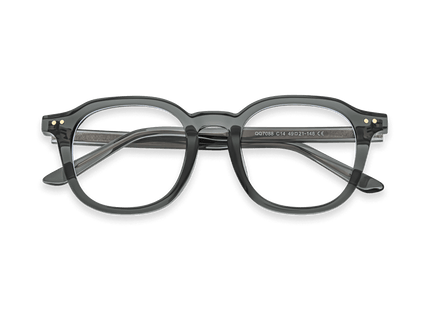 Eydology Quentin Transparent Dark Blue Glasses 1