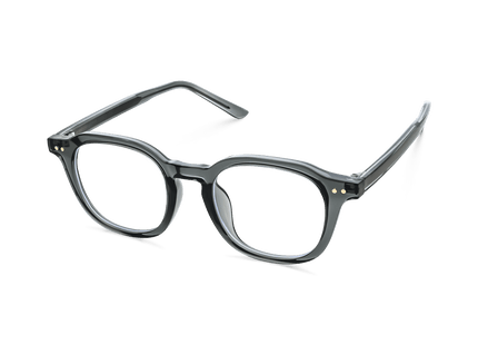 Eydology Quentin Transparent Dark Blue Glasses 3