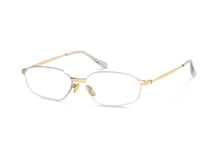 Eydology Quinn Gold Oval Glasses 2