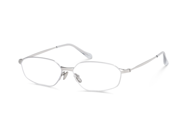 Eydology Quinn Silver Oval Glasses 2