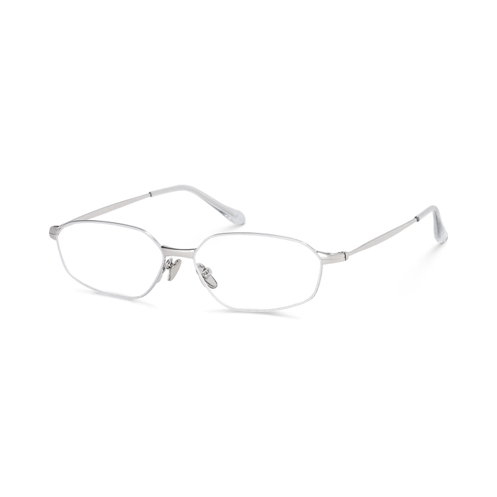 Eydology Quinn Silver Oval Glasses 2