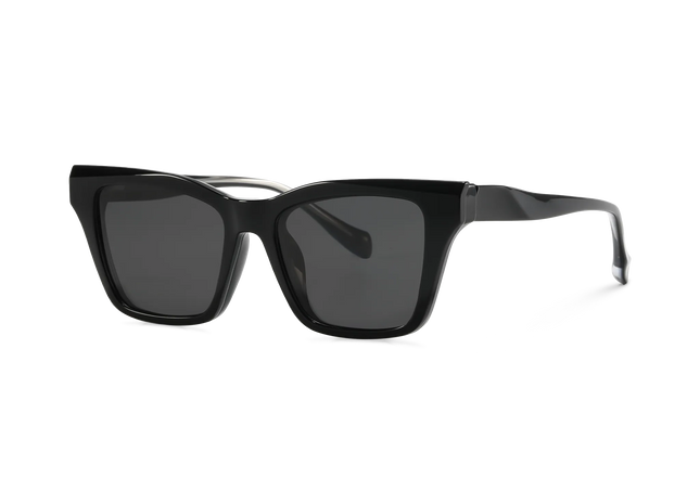 Eydology Ramsey Black / Polarized Grey Lens Clip on Sunglasses 2