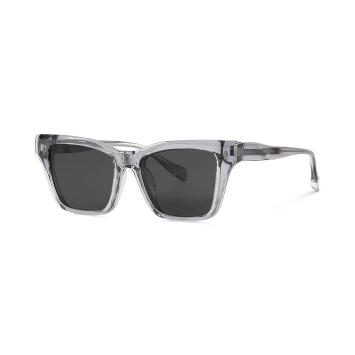 Eydology Ramsey Clear Grey / Polarized Grey Lens Clip on Sunglasses 2