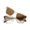 Eydology Ramsey Nude to Brown Gradient/Polarized Brown Lens Clip on Sunglasses 1