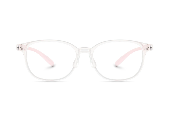 Eydology Raymond Light Pink Square Kids Glasses 2