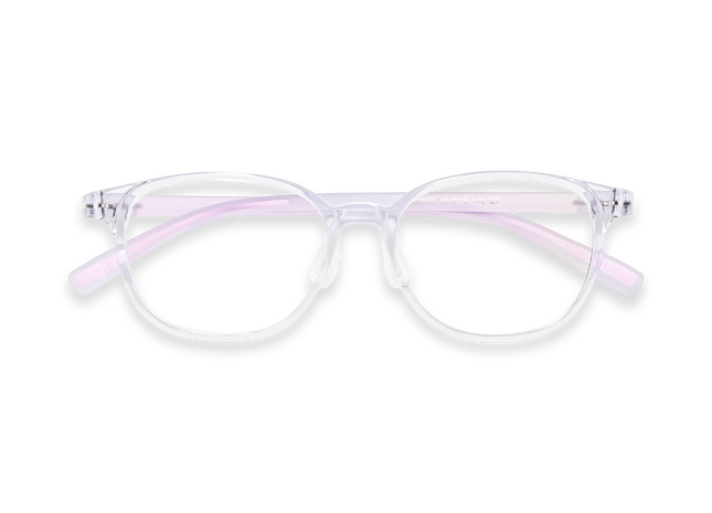 Eydology Raymond Transparent Purple Square Kids Glasses 1