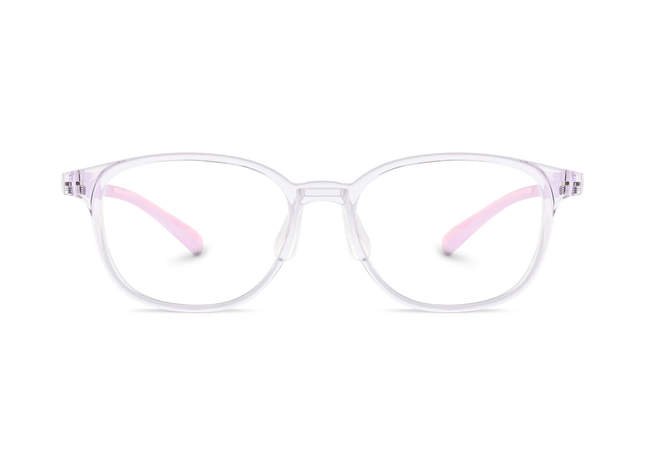 Eydology Raymond Transparent Purple Square Kids Glasses 2