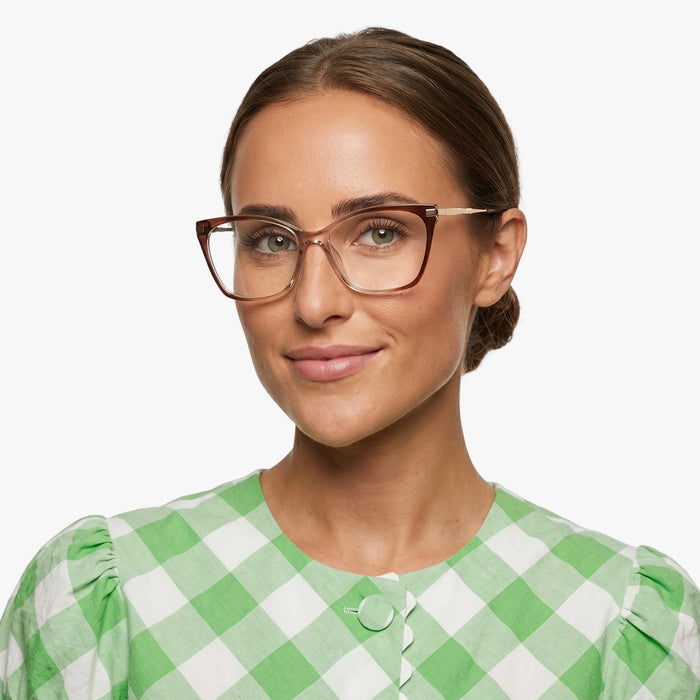 Eydology Remington Gradient Reddish Brown Glasses 3