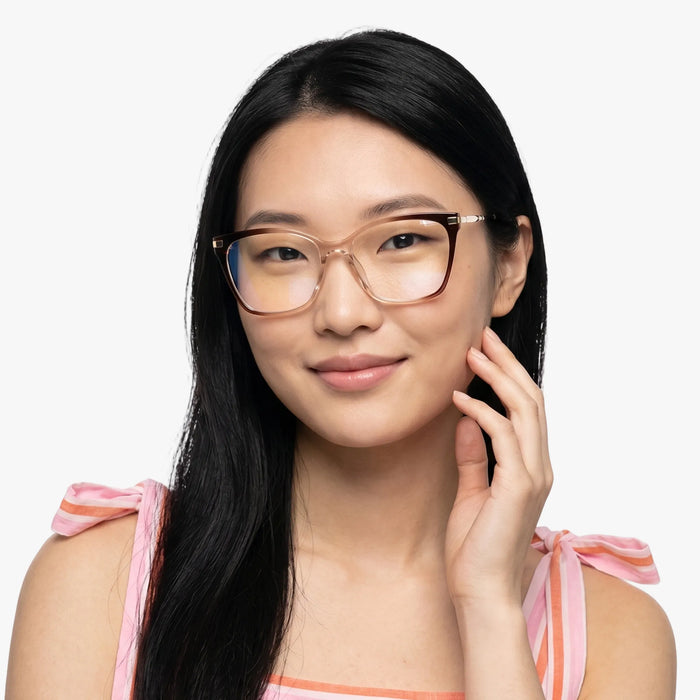 Eydology Remington Gradient Reddish Brown Glasses 4