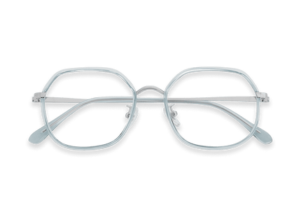 Eydology Riggs Crystal Blue/Silver Glasses 1