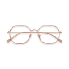 Eydology Riggs Crystal Pink/Rose Gold Glasses 1