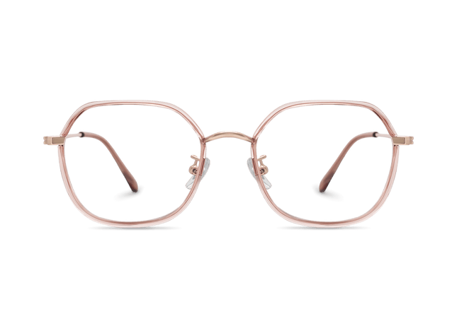 Eydology Riggs Crystal Pink/Rose Gold Glasses 2