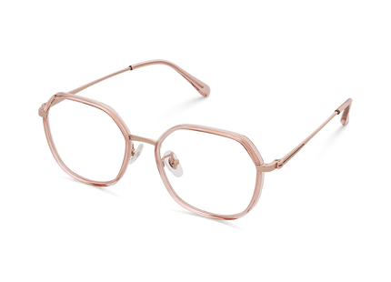 Eydology Riggs Crystal Pink/Rose Gold Glasses 3