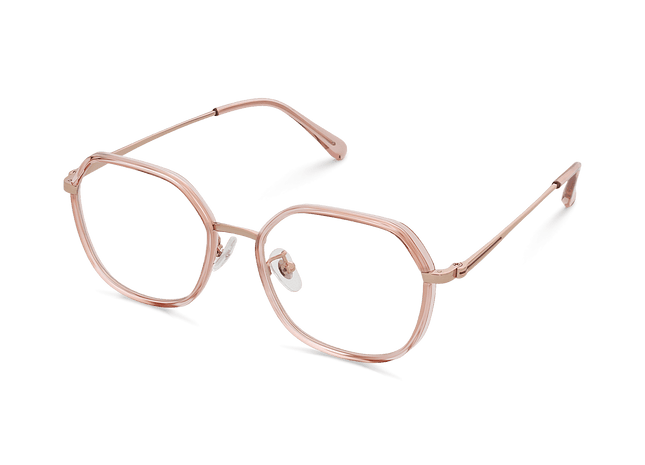 Eydology Riggs Crystal Pink/Rose Gold Glasses 3