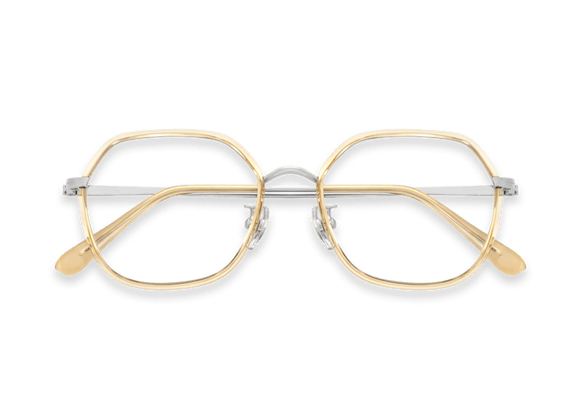 Eydology Riggs Crystal Yellow/Silver Glasses 1