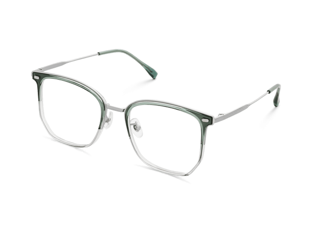 Eydology Rodrigo Green Grey/Silver Glasses 3