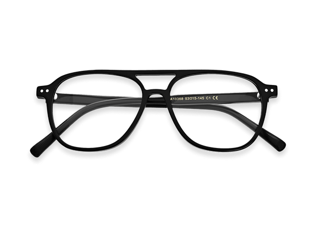 Eydology Roman Black Glasses 1