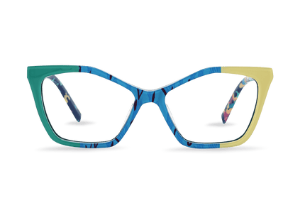 Eydology Rosalie Green Yellow Tortoise Eyewear 1