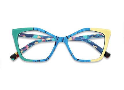 Eydology Rosalie Green Yellow Tortoise Eyewear 3