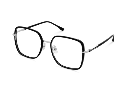 Eydology Ruth Black/Chrome Glasses 3