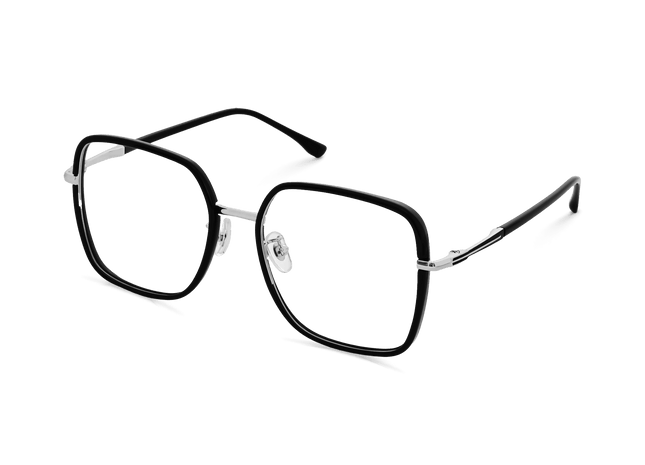 Eydology Ruth Black/Chrome Glasses 3