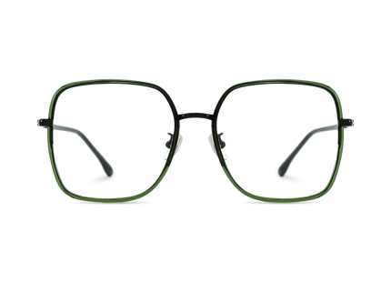 Eydology Ruth Black/Dark Green Glasses 2