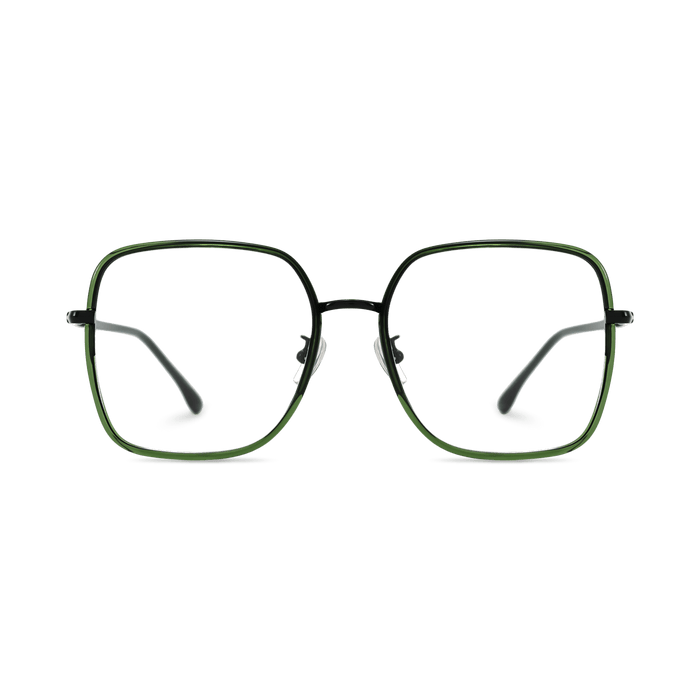 Eydology Ruth Black/Dark Green Glasses 2