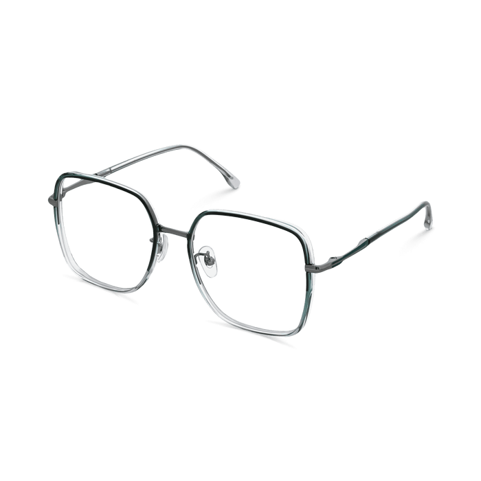 Eydology Ruth Crystal Blue Green/Gun glasses 3