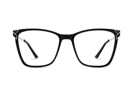 Eydology Samantha Black Glasses 2