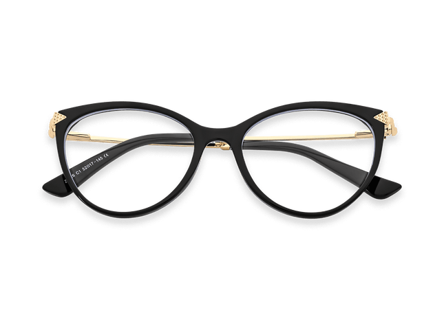 Eydology Sariah Black/Gold Glasses 1