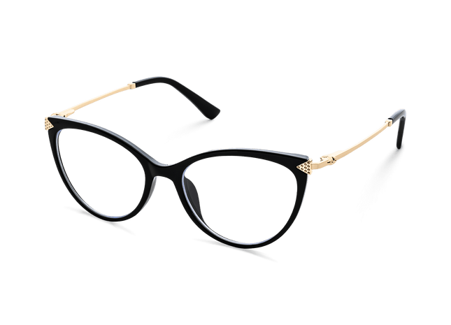 Eydology Sariah Black/Gold Glasses 3