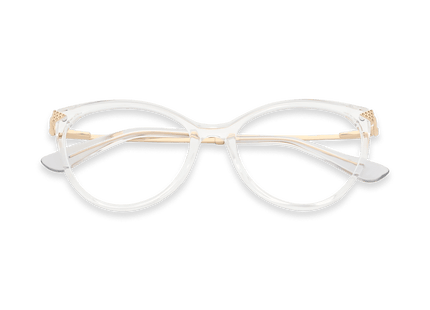 Eydology Sariah Clear/Gold Glasses 1
