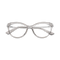 Eydology Sariah Transparent Grey/Silver Glasses 1