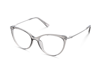 Eydology Sariah Transparent Grey/Silver Glasses 3